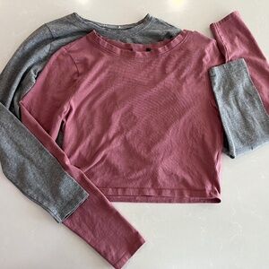 Long sleeve crop top